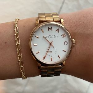 Marc Jacobs Women's Metallic Baker Mbm3243 RoseGold Stainless-steel Watch